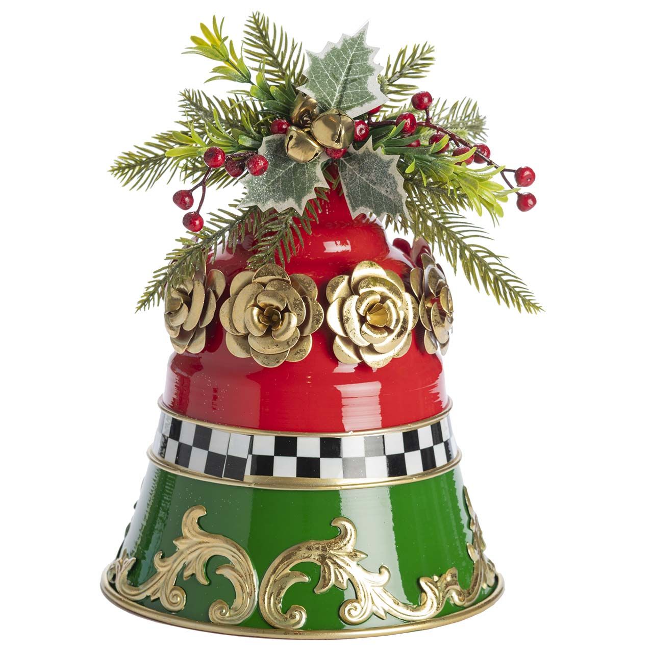 CAMPANA DECORATIVA NATALIZIA H. 30